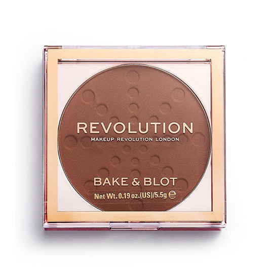 Revolution Bake & Blot Compact Powder Deep Dark