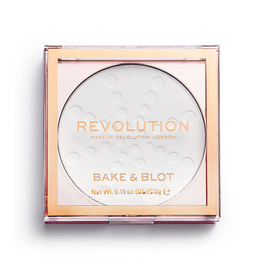 Revolution Bake & Blot Compact Powder White