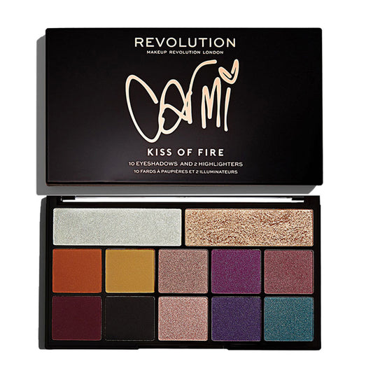 Revolution Carmi Kiss Of Fire Eyeshadow & Highlighter Palette