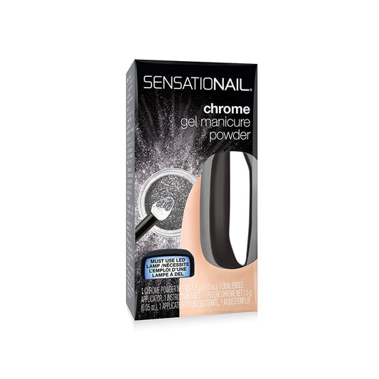 Sensationail Manicure Powder Duo Pack Holographic Silver