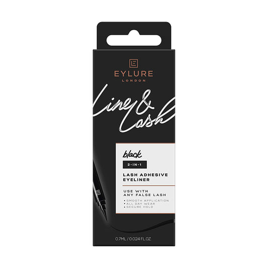Eylure Line & Lash 2-In-1 Eyelash Adhesive Eyeliner Black